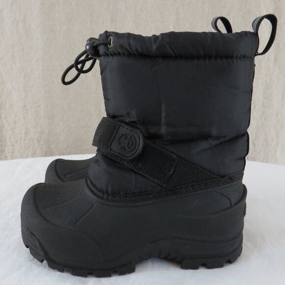 Northside 3M Thinsulate Kids Warm Hiking Black Boots Snow Water Resistant - Picture 3 of 12